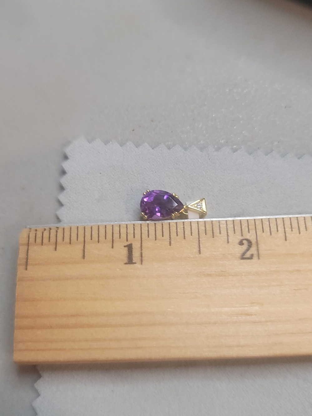 Amethyst Teardrop Pendant - Picture 2 of 4